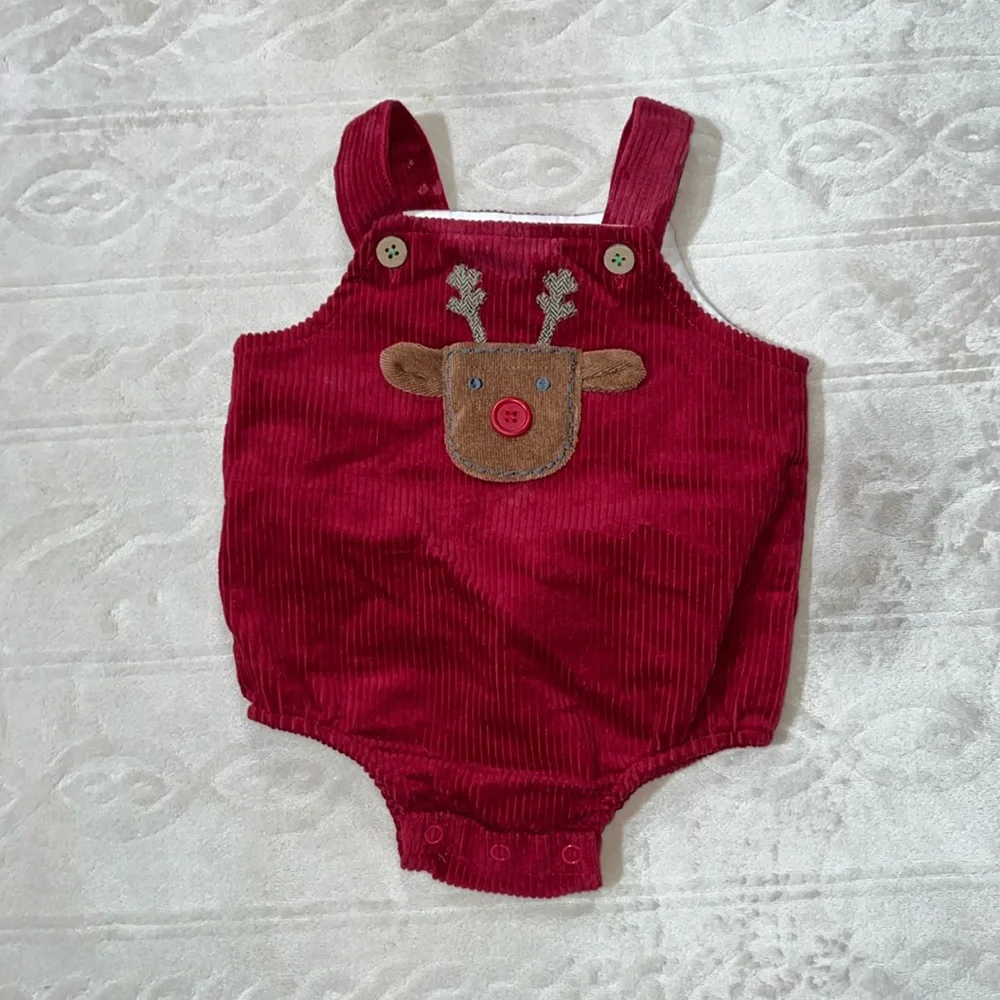 Mudpie reindeer onesie 3-6m‎